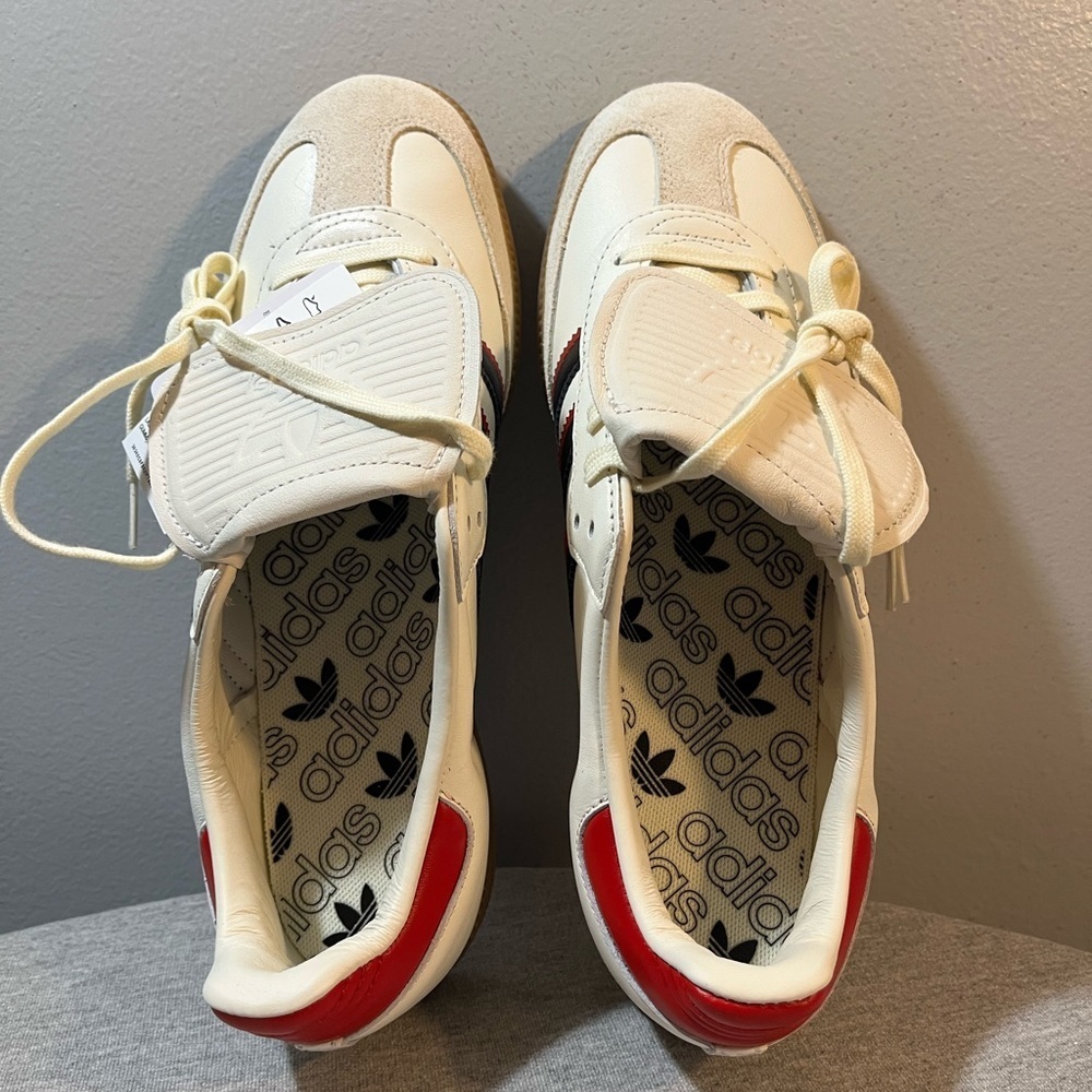 Adidas Original Sambas LT White With Red Tabs Men’s Shoe Size 9.5 JQ5124 - Picture 8 of 11